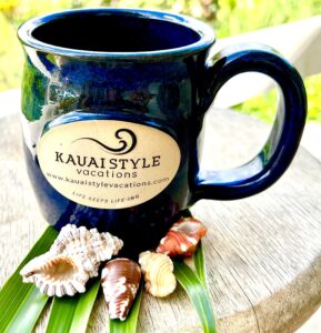 Kauai style vacation mug logo mug kauai style vacations